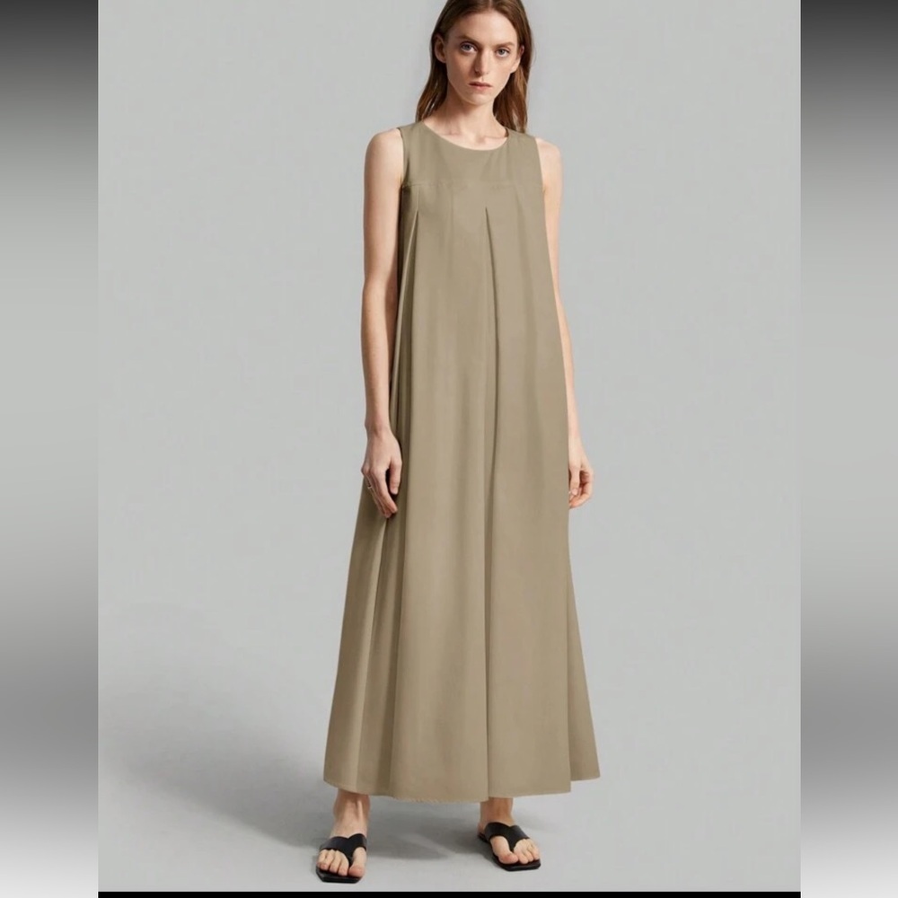SHEIN Cream Tan Sleeveless Sundress Maxi - Picture 6 of 7
